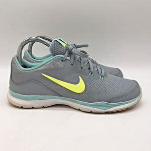 Nike Flex Trainer 5 Running Shoes 724858-004 Women's 7.5 Gray Lace Up Sneakers